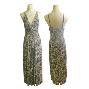 Ambrielle Black and Cream Maxi Dress //L